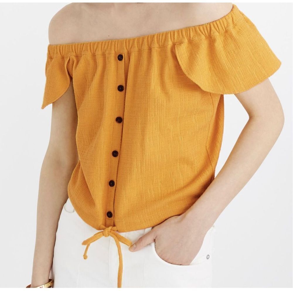 Madewell Texture & Thread Off-the-Shoulder Top‎